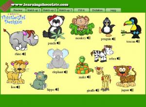 wild animals pictures with names in english free